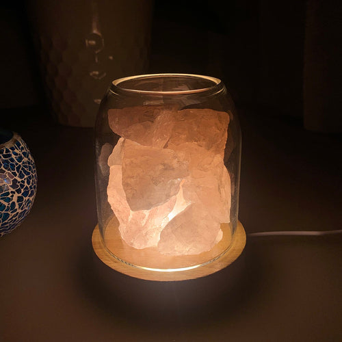 Aurora | Lámpara de Cuarzo Rosa