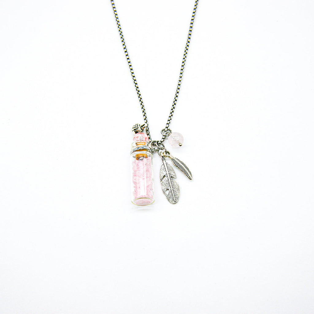 Rose Quartz Diffusing Necklace | Energy & Healing | Diffusing on the go