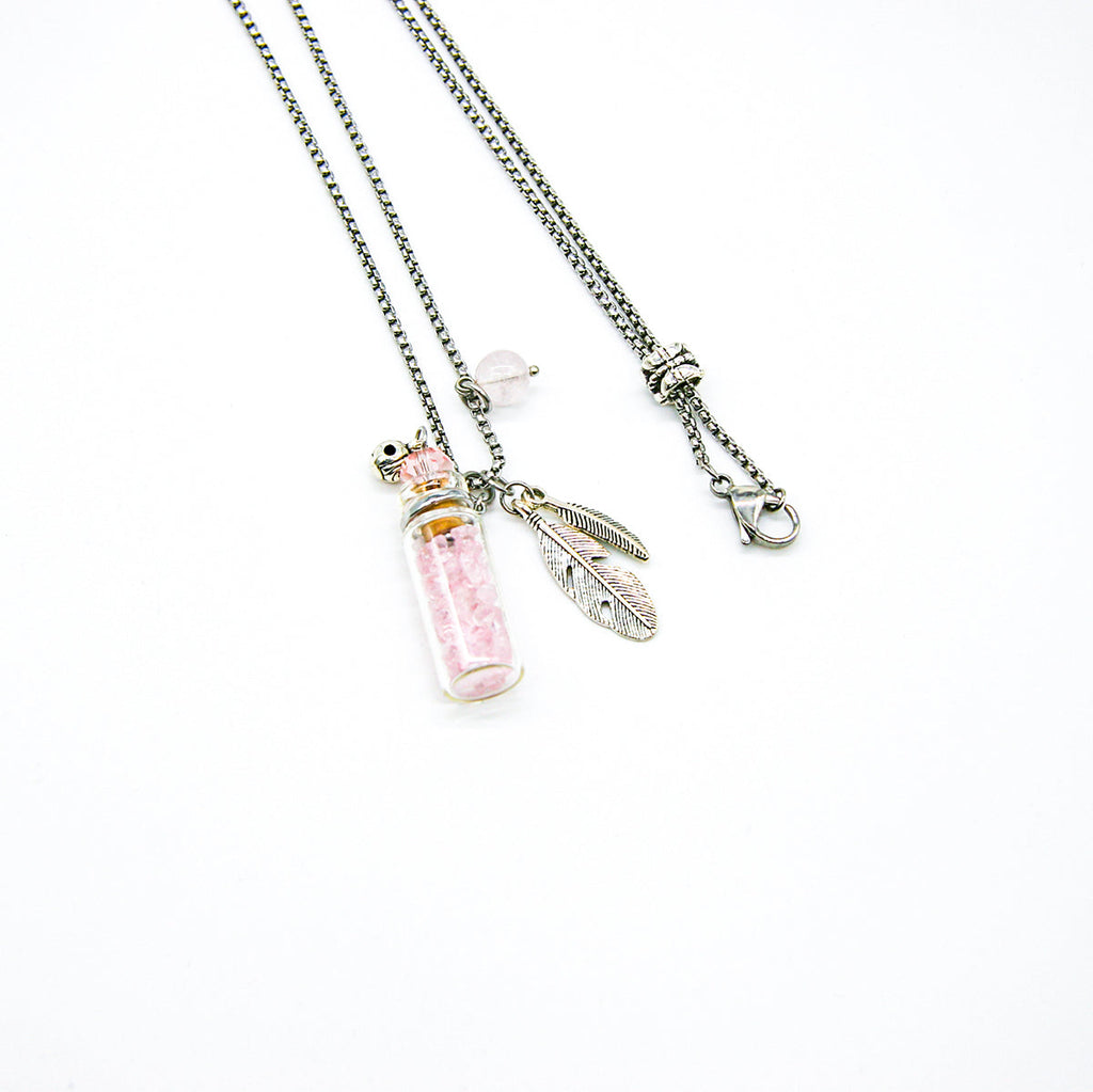 Rose Quartz Diffusing Necklace | Energy & Healing | Diffusing on the go